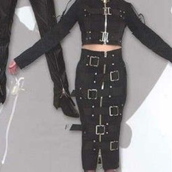 Lip service institutionalized Bondage hobble skirt XL New Gothic Fetish Vintage - Picture 3 of 4